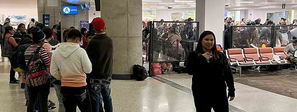 illegals at the Tucson airport